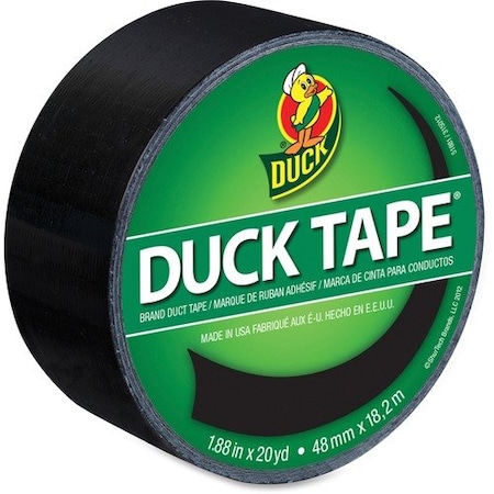 Duck Brand TAPE, DUCT, 1.88inX20YDS, BLACK DUC1265013RL